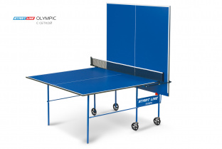 Стол теннисный Start Line Olympic с сеткой Синий